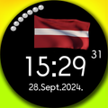 Latvian flag     Animated