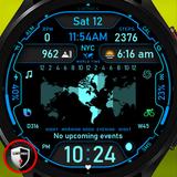 World Time Zone Watch Face 051