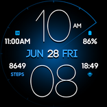 Lucid Dark digital watch face