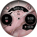 Marble Rose Gold Watch Face APK