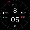 Minimal Black Watch Face Zeichen