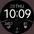 Minimal Pink simple watch face APK