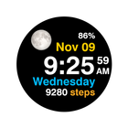 Moon Steps Watch Face icône