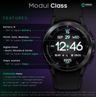 Modul Class digital watch face screenshot 3