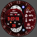 N-SPORT334 Red Dial Watch Face