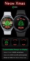 Neon Xmas - digital watch face ảnh chụp màn hình 2