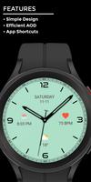 برنامه‌نما Night 45 - watch face عکس از صفحه