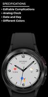 برنامه‌نما Night 45 - watch face عکس از صفحه