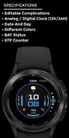 Night 50 - watch face ảnh chụp màn hình 3