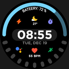 Nighty Digital 21 - watch face آئیکن