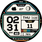 NW053: Digital watch face icon