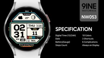 NW053: Digital watch face poster