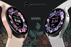 NXV84 Flora Elegant Watch Face Affiche