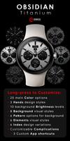 OBSIDIAN Titanium - watch face screenshot 1