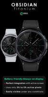 OBSIDIAN Titanium - watch face screenshot 2