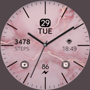 Pink Marble simple watch face APK