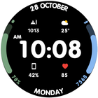 Pixel Basic Watch Face أيقونة