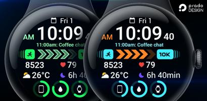 PRADO 75 Digital Watch Face Poster