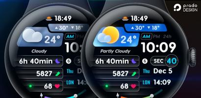 PRADO 72 Weather Watch Face 海报