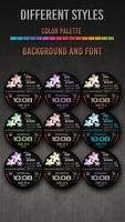PW62 Digital Flower Watch Face syot layar 1