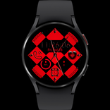 Black And Red Watch Face