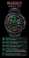 Rugged Analog - watch face screenshot 3