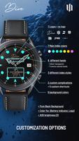 S4U Dive - Diver watch face capture d'écran 2