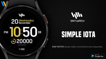 SamWatch Simple Iota الملصق
