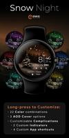 Snow Night - watch face скриншот 1