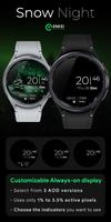 Snow Night - watch face скриншот 2