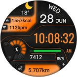 Digital Sport Color Watchface