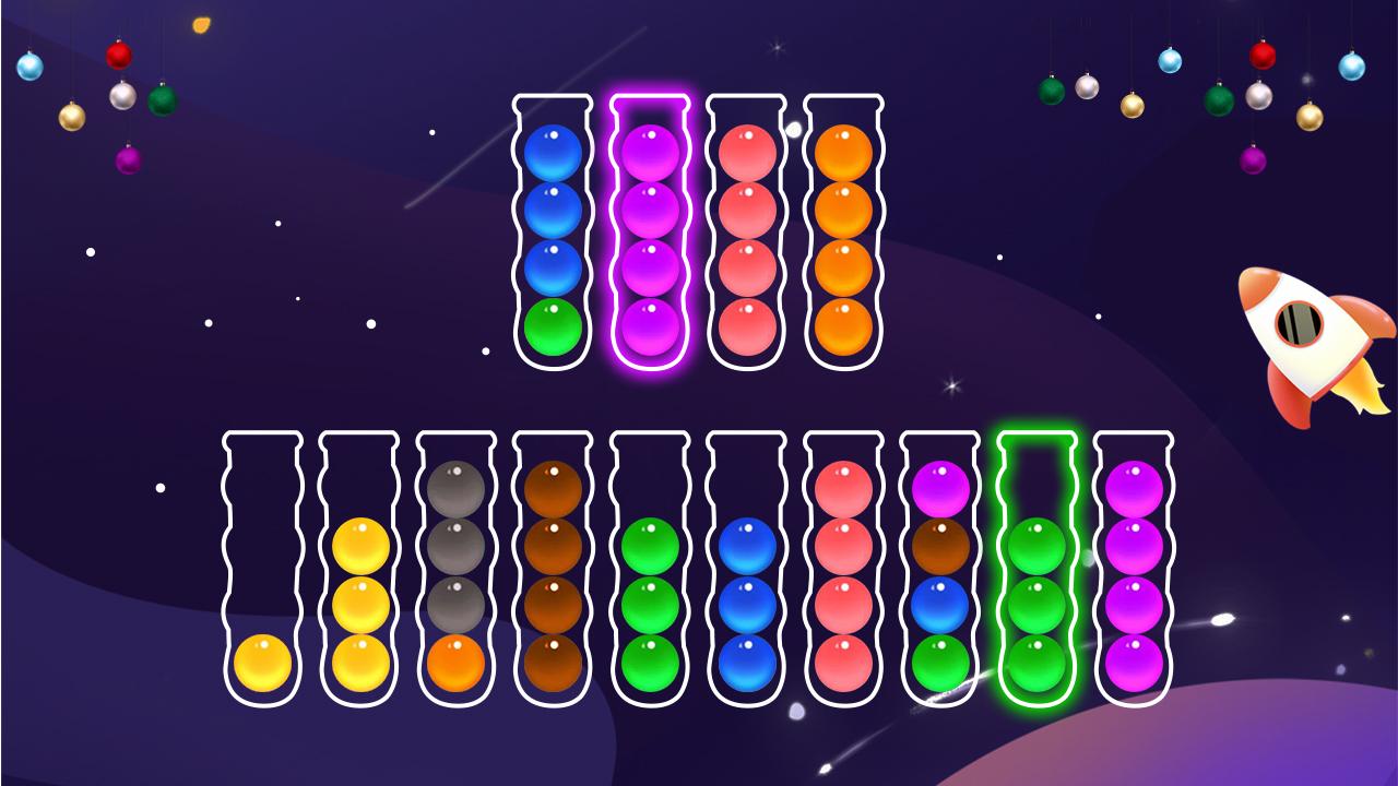 Игра color ball. Bubble sort игра.