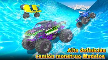 Water Slide Monster Truck Race Poster