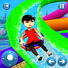 Water Slide Park Game Free icône