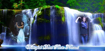 Wasserfall zwei Bilderrahmen