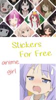 Anime Girl WAStickerApps स्क्रीनशॉट 1