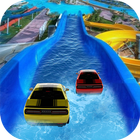 Waterpark Ride & Water Surfing Car Stunts & Slides icône