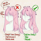 Zeichnen Sie Haare im Anime-St Zeichen