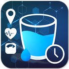 Water Reminder water drink Step counter pedometer أيقونة
