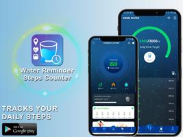 Water Reminder water drink Step counter pedometer تصوير الشاشة 2