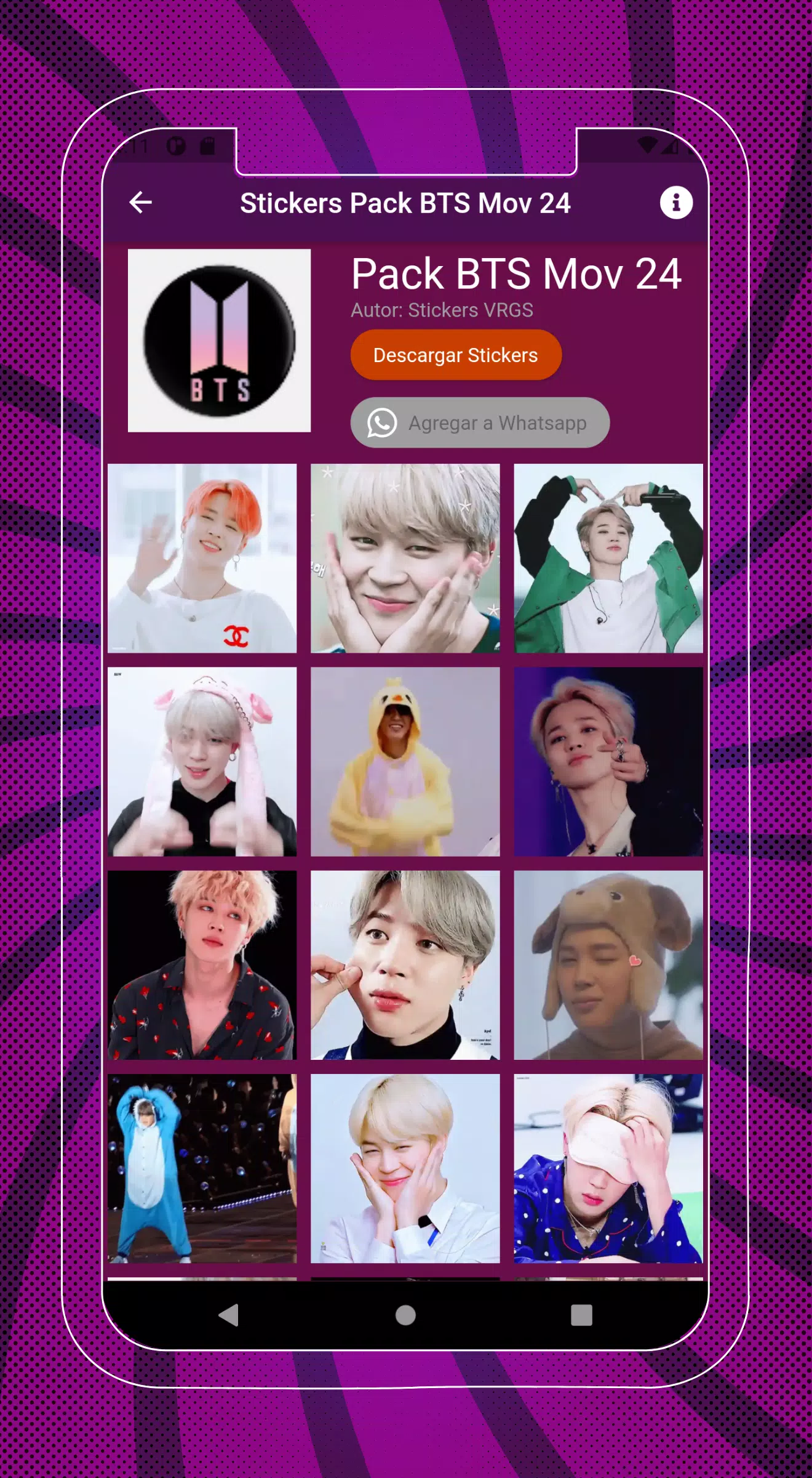 BTS Animated Stickers for Whatsapp APK for Android Download