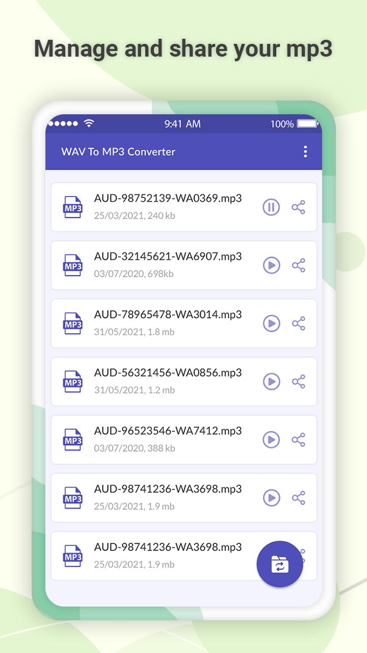 WAV to MP3 Audio Converter APK for Android Download