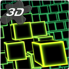 Neon Cube Cells 2 3D Live Wall icon