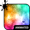 ”Color Rain Keyboard Wallpaper