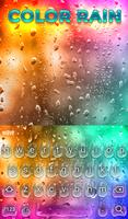 Color Rain Keyboard Wallpaper ภาพหน้าจอ 1