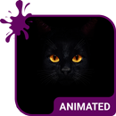 Dark Cat Live Wallpaper Theme APK