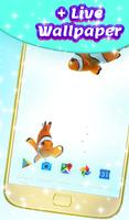 Fish Live Wallpaper Theme HD capture d'écran 1
