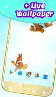 Fish Live Wallpaper Theme HD تصوير الشاشة 1