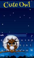 Cute Owl Live Wallpaper Theme 截圖 1