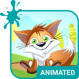 Cute Fox Animated Keyboard icône